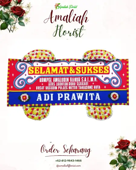 Papan Bunga Ucapan Selamat Cirawamekar